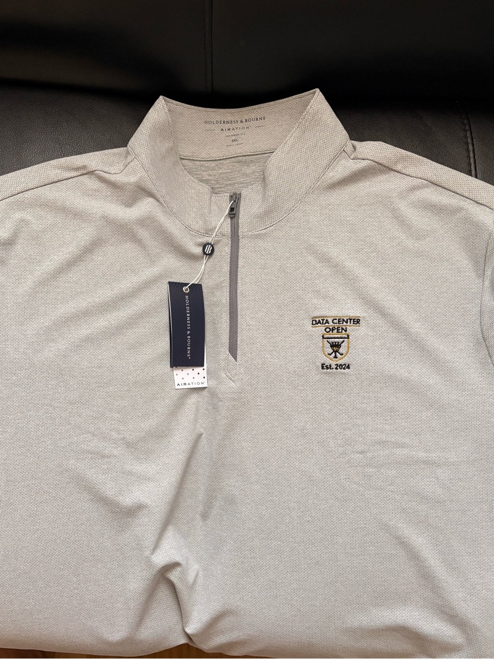 Holderness & Bourne Men’s Light Gray Zip-Up Sweater